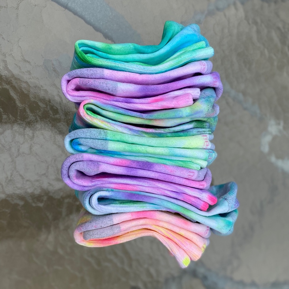 NEW Women’s Hanes Custom Tie Dye Socks